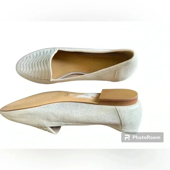 Talbots Ryan Quilted Metallic Loafers Size 8 1/2 - Picture 7 of 10